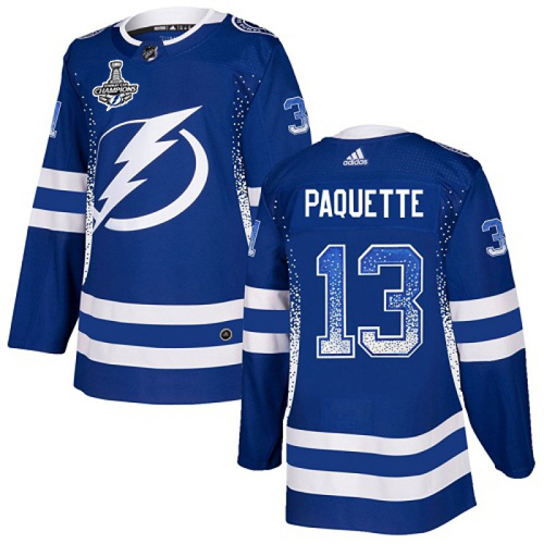 Adidas Tampa Bay Lightning Men #13 Cedric Paquette Blue Home Authentic Drift Fashion 2020 Stanley Cup Champions Stitched NHL Jersey->dallas stars->NHL Jersey